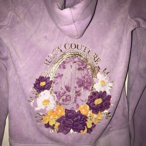 Juicy Couture velour zip up hoodie